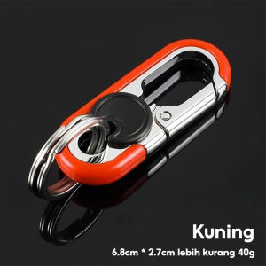 Car Carabiner Keychain Men Climbing Keychain  Creative Key Holder Men Alloy Camping Climbing Metal Key  High Quality Keyring Hook Double Ring Key Hook Metal Buckle  Universal