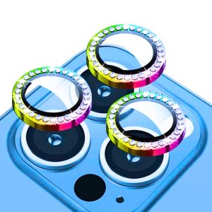 Bộ mắt cường lực camera iphone 18 Pro max 17 Pro max 16 Pro max 15 Pro max 14 pro max 13 Pro max 12 promax 13 plus 12 mini titan đính đá chống trầy xước màu nguyên bản