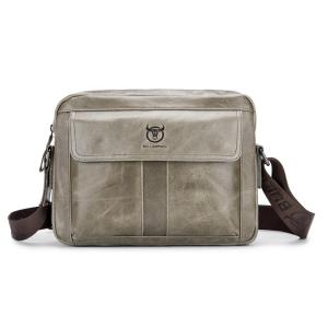 BULLCAPTAIN Men 100% Genuine Leather Briefcase Messenger Bag fashion cow leather Business Handbags