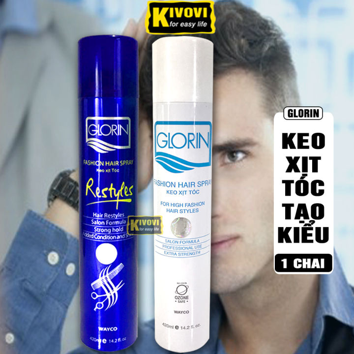 Keo xịt định hình giữ nếp cố định tạo kiểu tóc Nam Dashu Mega Hold Super  Spray 250ml, keo xit toc 100% thành phần thiên nhiên giúp bảo vệ tóc, dưỡng  ẩm,