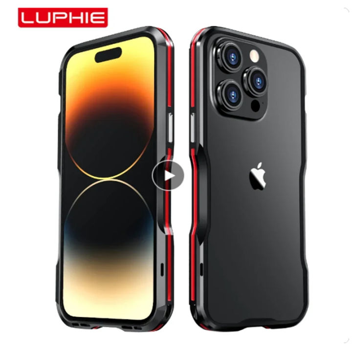 Luxury Light Aluminum Metal Frame For iPhone 11 12 13 14 Plus 15 - Main Image