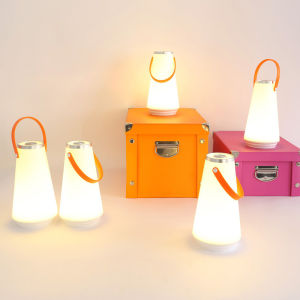Portable Camping Touch Night Light USB Rechargeable Creative ABS Outdoor Camping Light LED Handheld Light