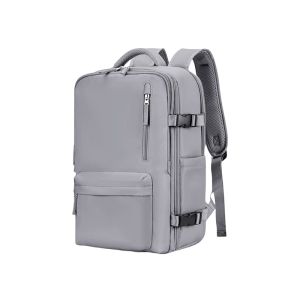 BELLERY Independent Shoe Compartment Travel Luggage Backpack Sponge Back Pad External USB Charging Port Nylon Laptop Bag Simple Dry and Wet Separation Large Capacity Boarding Bag Airplane Cabin