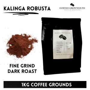 Coffee Grounds PH - Kalinga Robusta 1kg | Fine Grind Coffee | Organic Coffee For Espresso Mokapot Maker