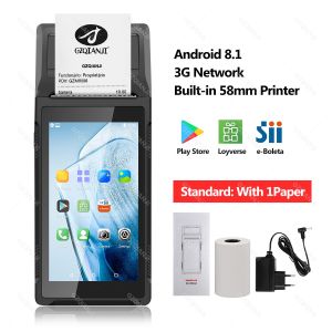Handheld PDA POS Terminal Printer Android 8.1 with 58mm Thermal Receipt Printer 5.5inch HD 3G WiFi Mobile SII E-boleta Loyverse