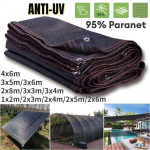 95% Paranet Hitam Jaring Paranet Pelindung Sinar Matahari SunShade Net Anti UV Multi Ukuran Untuk Rumah Kaca/Taman/Outdoor