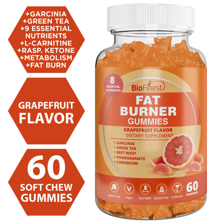 l carnitine appetite Biofinest Fat Burner Gummies – Garcinia Green Tea Beet Root Pomegranate Chromium L-Carnitine Raspberry Ketone – Weight Loss, Slimming, Metabolism, Energy, Support & Fat Burning – Grapefruit Flavor (60 Gummies) Size:30 packets noom is pushing deeper mental heal