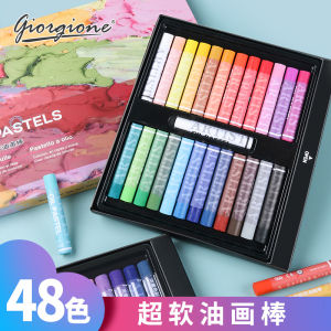 Giorgione Bút Sáp Màu Dầu Macaron Màu Nặng 12/24/36/48 Màu Que Sơn Dầu Siêu Mềm Dụng Cụ Nghệ Thuật Vẽ Tranh Graffiti Cho Học Sinh Mới Bắt Đầu