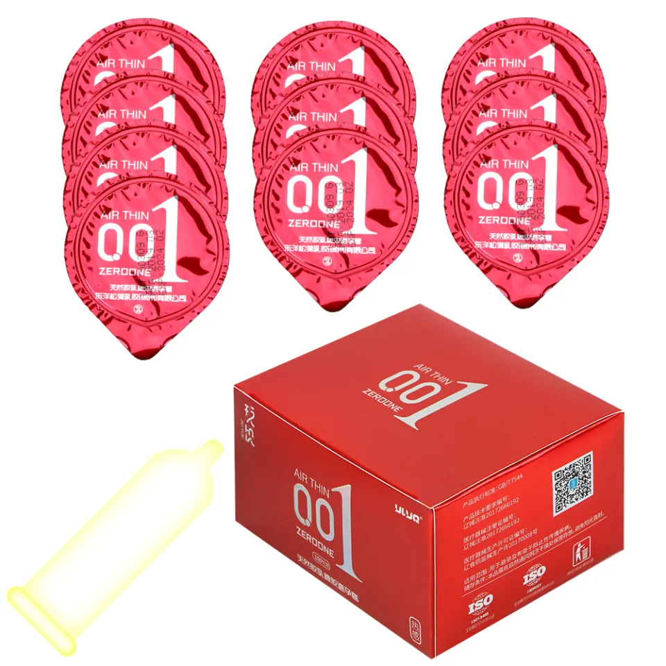 Authentic Ultra Thin Zero One 001 OLO Natural Latex Hyaluronic Acid Condom  10pcs/box Safe Sex | Lazada PH