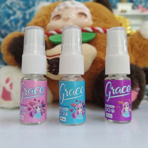 GRACE FABRIC SPRAY พกพา10ml.(จัดเซ็ท3กลิ่นขายดีฟ้า/ม่วง/ชมพู)