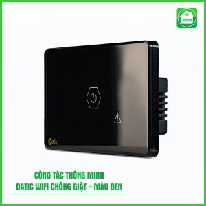 Công tắc cảm ứng Hunonic Datic 1 Nút Công Suất Lớn kết nối Wifi điều khiển bình nóng lạnh điều hoà