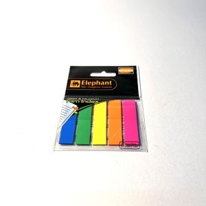 อินเด็กซ์ฟิล์ม (12x50) ตราช้าง 5สี 125แผ่น ราคาปลีก/ราคาโหล ใช้งานดี อินเด็กซ์หลากสี ใช้งานง่าย กาวดีมาก ใช้ลอกซ้ำได้หลายครั้ง