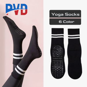 PVD 1Pair Yoga Socks Anti-slip Sports Socks Pilates Socks Dance Fitness Training Socks