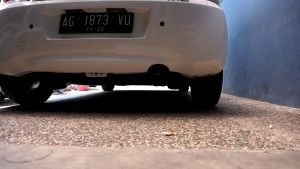 KNALPOT MOBIL RACING SPOON 1 PAKET DENGAN PEREDAM SUARA BASS GAHAR UNTUK MOBIL BENSIN DAN SOLAR