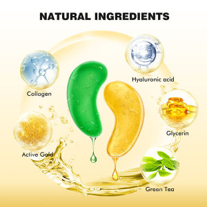 10Pcs Crystal Collagen Gold Eye Mask Anti-Aging Dark Circles Acne Beauty Eye Patches For Eye Skin Care