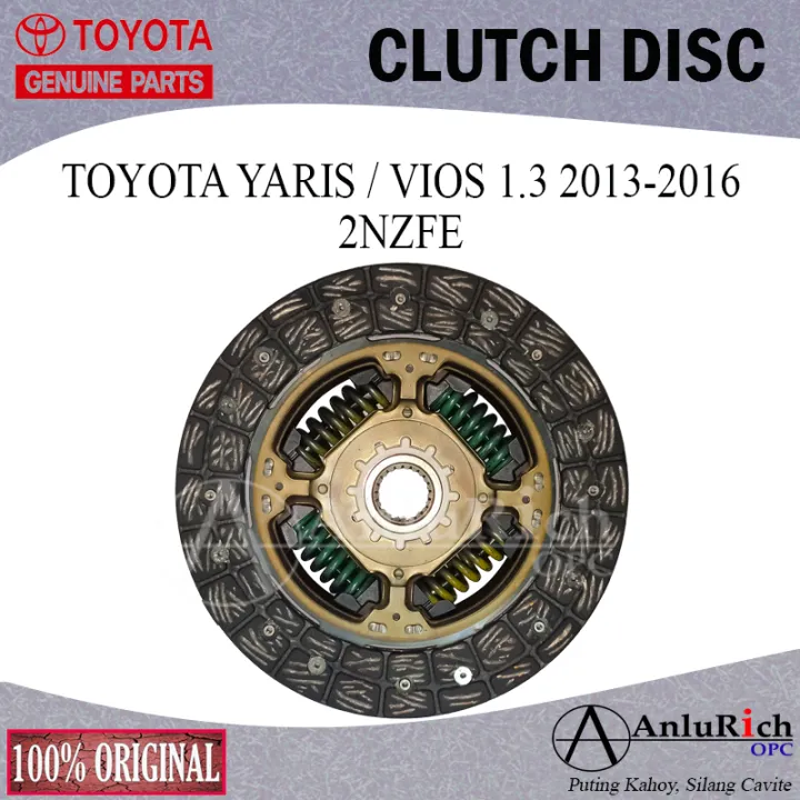 GENUINE TOYOTA CLUTCH DISC TOYOTA YARIS / VIOS 1.3 2013-2016 2NZFE ...