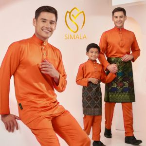 (RAYA 2026) Baju Melayu UZAIR Eksklusif Vlentino Satin RAYA Sedondon Budak & Dewasa HIJABIS ASTANA