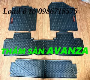 Thảm Lót Sàn Cao Su Đúc Xe Toyota AVANZA 2026-23 Mẫu Cao Su Đúc Không Mùi
