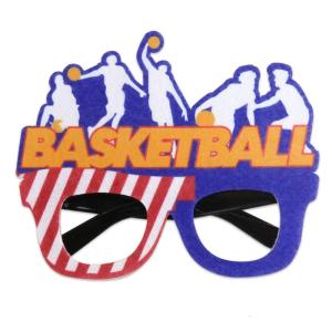 Basketball Glasses Frame Funny Decorative Eyeglass Photo Booth Props Basketball Game Eyeglass for Sports Themed Party