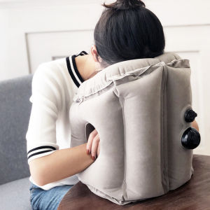 หมอนเป่าลมพอง สัมผัสนุ่ม พกพาง่าย เบาสบาย พร้อมใช้งานทันที