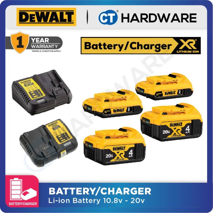 DEWALT BATTERY PACK 10.8V / 12V & 18V / 20V ( 2.0AH / 4.0AH / 5.0AH ...