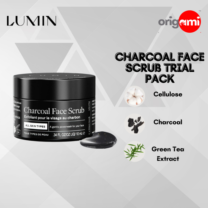 Lumin Skin Travel Size Charcoal Exfoliating Face Scrub 10ml Lazada PH