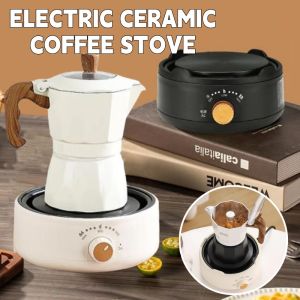  Moka Pot Stove Stand Moka Pot Portable Hot Plate Electric Stove Coffee Warmer Heater For Kitchen Office Coffee Machine Tea Stove