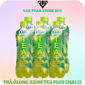 Trà ô long xanh TEA+ PLUS hương vị chanh chai 1L