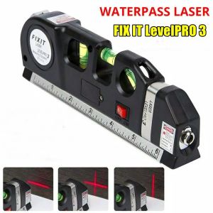 Laser Level PRO3 FIXIT meteran multifungsi - Waterpass - Laser Level Vertikal Horizontal -Meteran