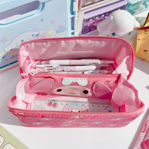 Soft Cute Cinnamon Dog Kuromi Pen Bag Large Capacity Cosmetic Bag Stationery Bag Storage Bag Cartoon Cute Student Girl