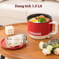 Nồi lẩu điện Yueerde đa năng. Dung tích 1.5L, 2 Nấc nhiệt, Nồi nấu mì, Ca nấu mì. 