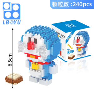 (Msia Stock) BOYU 7000 Doraemon Series Nano Block Anime Cartoon Nano Brick 3D Model DIY Mini Diamond Block Brick Building Mainan Blok Mini 微型积木 积木 叮当