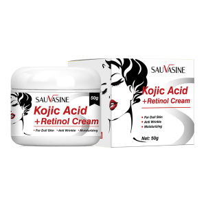 Hailicare Kojic Acid Retinol Cream Skin Whitening Cream Remove Dark Spots Anti Aging Brighten Moisturizing Nourishing Facial Skin Care 50g