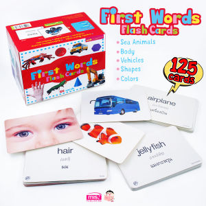 First Words Flash Cards การ์ดคําศัพท์ 5 หมวด 125 ใบ กล่องแดง (ใช้ร่วมกับ TalkingPen ได้)