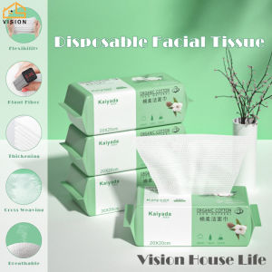 Tầm Nhìn Dùng Một Lần Trên Khuôn Mặt Mô Cotton Mềm Mại Khăn dùng một lần Khô & Ướt Hoa Văn Ngọc trai Làm Sạch Mặt Khăn Loại Bỏ Trang Điểm Khăn