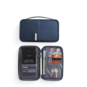 【SG】Multifunction Passport Holder Waterproof Fashionable Passport Cover Travel Bag Wallet Ticket Holder Document Organizer Card Case with Zipper for Men &Women