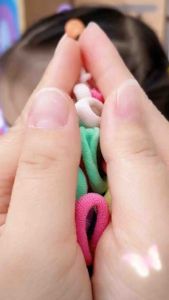 100PCS 2cm Kids Set Hair Ties for Kids Korean Fashion Simple High Elastic For Girl Princesses