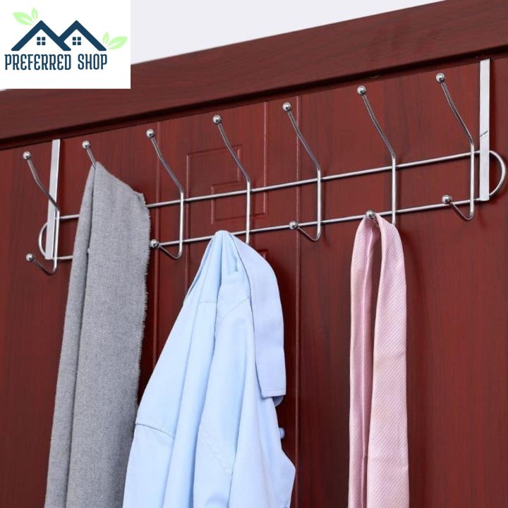 Preferred Shop Coat Hook Rack Wall Mounted Sagmoc Towel Hook Rail with 14  Round Hooks Lazada PH