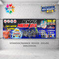 Spanduk Banner MMT Bengkel Motor Service Motor Variasi Modif Motor Cuci Steam Motor Dan Mobil. 