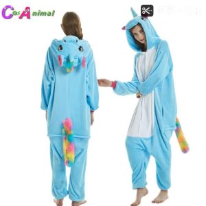 Factory Direct Sale Animal Kigurumi Unicorn Tiger Lion Fox Sika Deer Onesie Pyjamas For Adults Cosplay Costume for Halloween2026