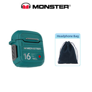 Monster XKT16 BT5.3 หูฟังไร้สาย หูฟังบลูทูธ หูฟังลดเสียงรบกวนเวลาแฝงต่ำ ความจุแบตเตอรี่ขนาดใหญ่สำหรับเล่นเกม ชุดหูฟังกีฬาพร้อมไมโครโฟน