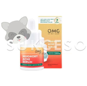 OMG Mugwort Acne Serum Salicylic Acid 20ml Perawatan Kulit Berjerawat Murah