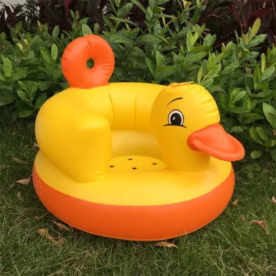 Baby Inflatable Sofa Soft Baby Chair Seat Multifunctional Baby Bath Toys PVC Training Seat Bath Dining Chair