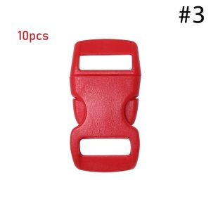 PLNBFG 4/10/50pcs Plastic Curved Paracord Bracelet Accessories Side Release Buckle Webbing Outdoor Tool Camp Bag Parts Dog Collar Strap