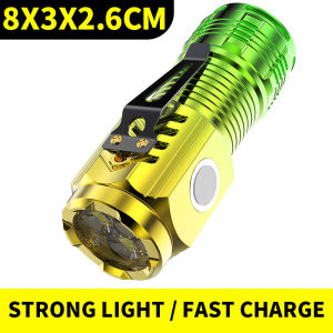 【Aluminum alloy】flashlight waterproof rechargeable heavy duty searchlight portable outdoor camping