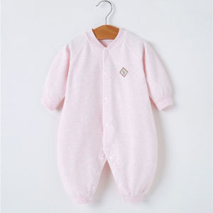 ชุดเด็กแขนยาวแบบตัวต่อ เสื้อผ้าเด็กฤดูใบไม้ผลิ-ใบไม้ร่วง ชุดนอนเด็กฤดูหนาว นุ่มสบาย