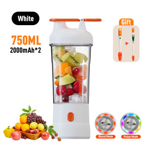 Frankybee Vitamer Ice Crusher Juicer Blender Wireless 750ML 6 Mata Pisau High Speed 18000r Anti-Slip Portable Rechargeable