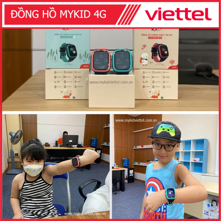 MYKID Viettel 4G LTE Đồng Hồ Trẻ em Viettel Mới Nhất 2024 gọi video Call Định Vị Thông Minh An Toàn cho con của bạn
