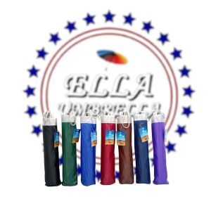 (ELLA SHOP) 3 FOLDS MANUAL 10K PLAIN SILVER BACKING UMBRELLA SUN AND RAIN PROTECT WINDPROOF