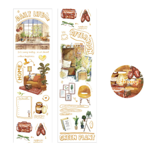 Rõ ràng băng dính Pet scrapbooking băng dính trang trí trang trí phông nền băng cho sổ tay nhật kí kế hoạch album và bao bì